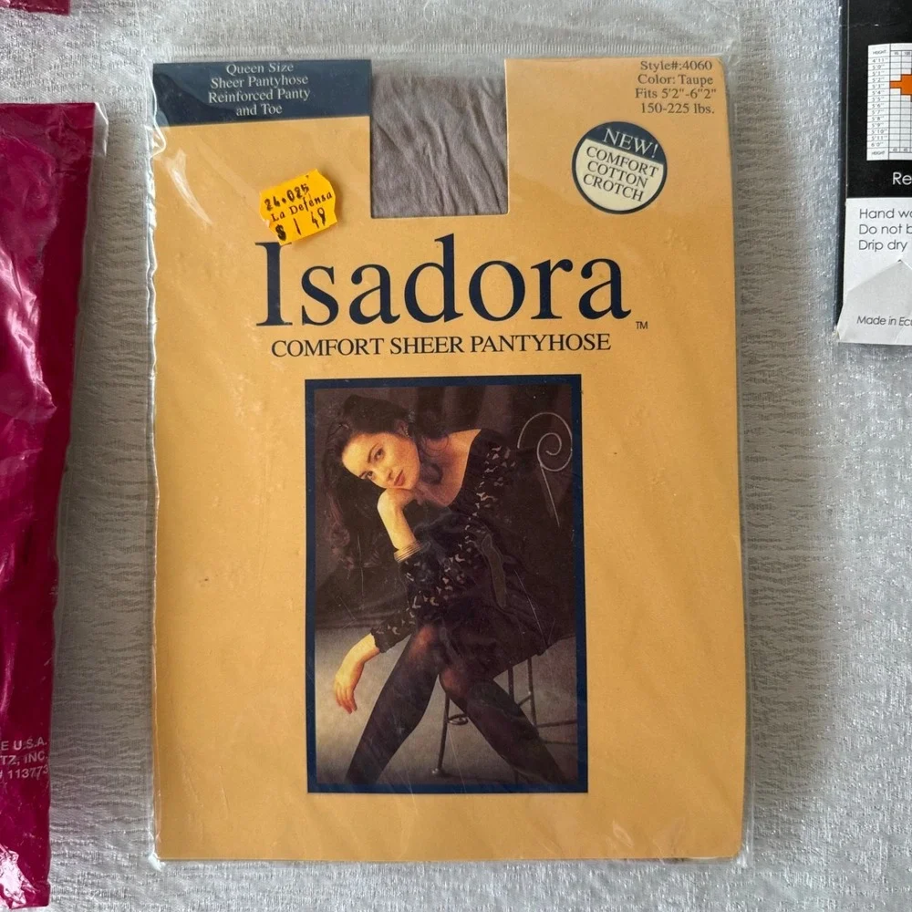 9pc Y2k NOS Pantyhose Lot Silkies Isadora No Nonsense Hosiery 9‎ Pair